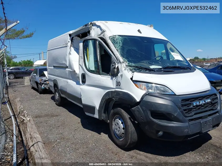 2023 Ram Promaster 3500 Cargo Van High Roof 159 Wb Ext VIN: 3C6MRVJGXPE532462 Lot: 45459453
