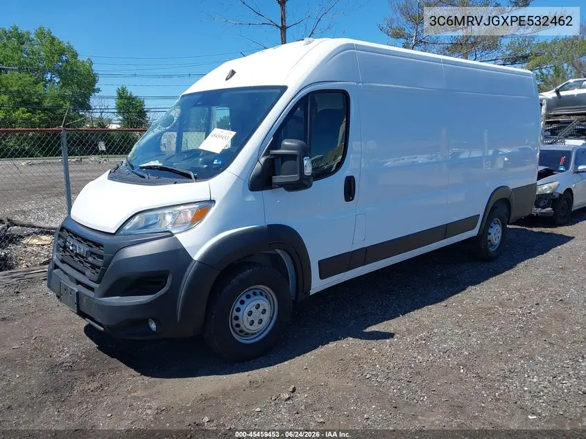 2023 Ram Promaster 3500 Cargo Van High Roof 159 Wb Ext VIN: 3C6MRVJGXPE532462 Lot: 45459453