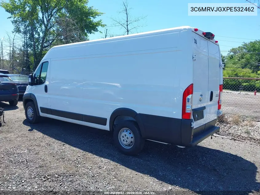 2023 Ram Promaster 3500 Cargo Van High Roof 159 Wb Ext VIN: 3C6MRVJGXPE532462 Lot: 45459453