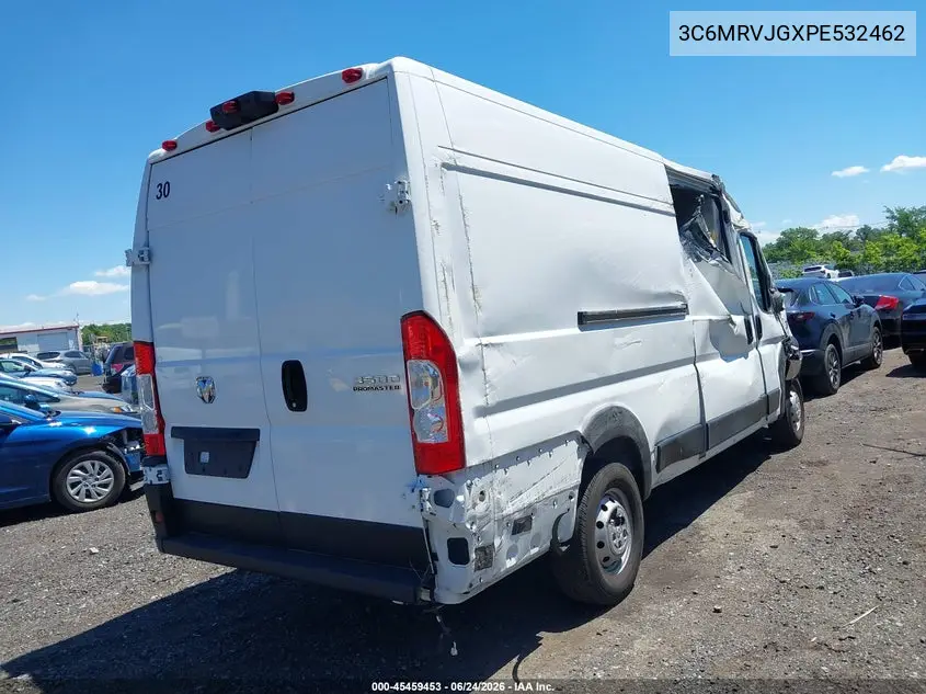 2023 Ram Promaster 3500 Cargo Van High Roof 159 Wb Ext VIN: 3C6MRVJGXPE532462 Lot: 45459453
