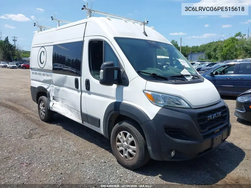 2023 Ram Promaster 2500 High Roof 136 Wb VIN: 3C6LRVCG6PE515618 Lot: 45587620
