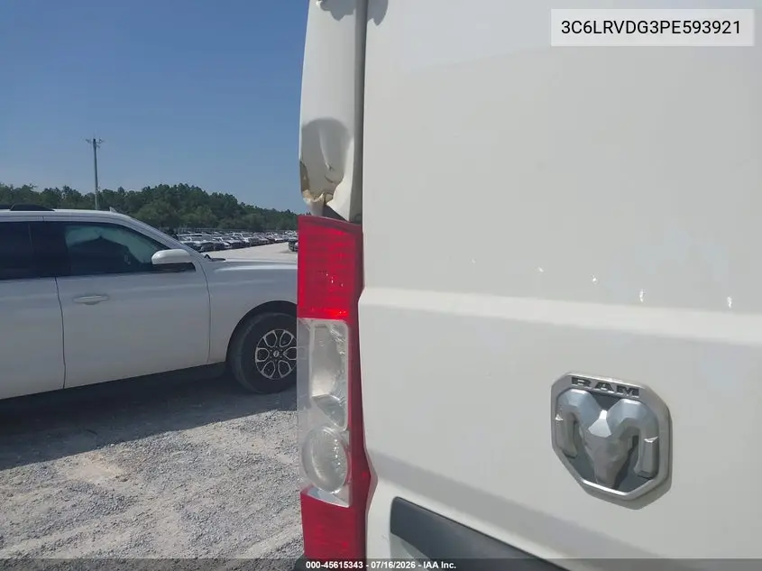 2023 Ram Promaster 2500 High Roof 159 Wb VIN: 3C6LRVDG3PE593921 Lot: 45615343