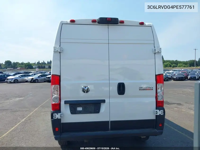 2023 Ram Promaster 2500 High Roof 159 Wb VIN: 3C6LRVDG4PE577761 Lot: 45629609