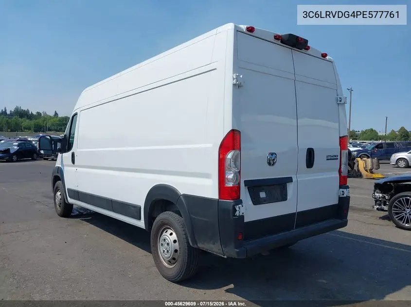 2023 Ram Promaster 2500 High Roof 159 Wb VIN: 3C6LRVDG4PE577761 Lot: 45629609