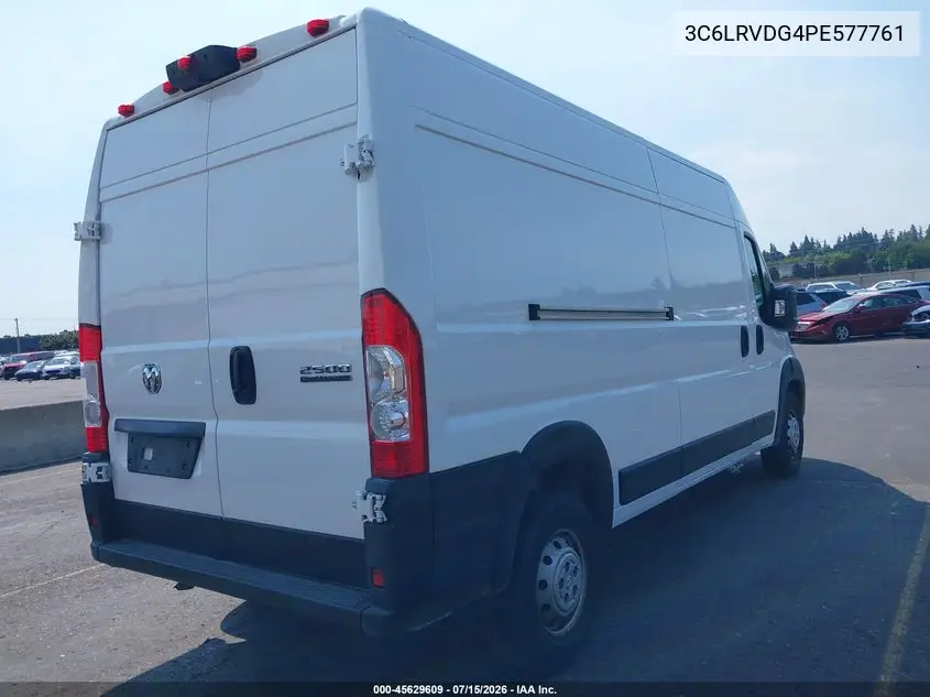 2023 Ram Promaster 2500 High Roof 159 Wb VIN: 3C6LRVDG4PE577761 Lot: 45629609