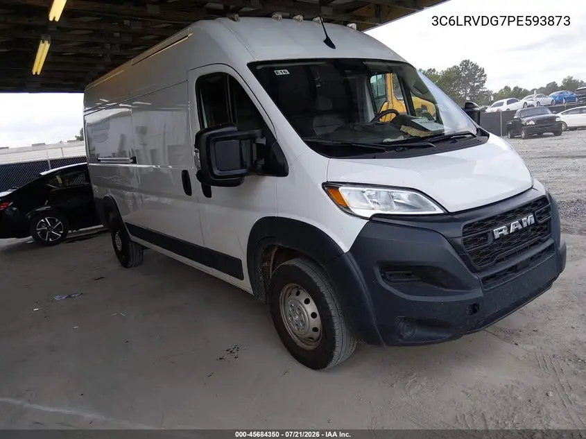 2023 Ram Promaster 2500 High Roof 159 Wb VIN: 3C6LRVDG7PE593873 Lot: 45684350