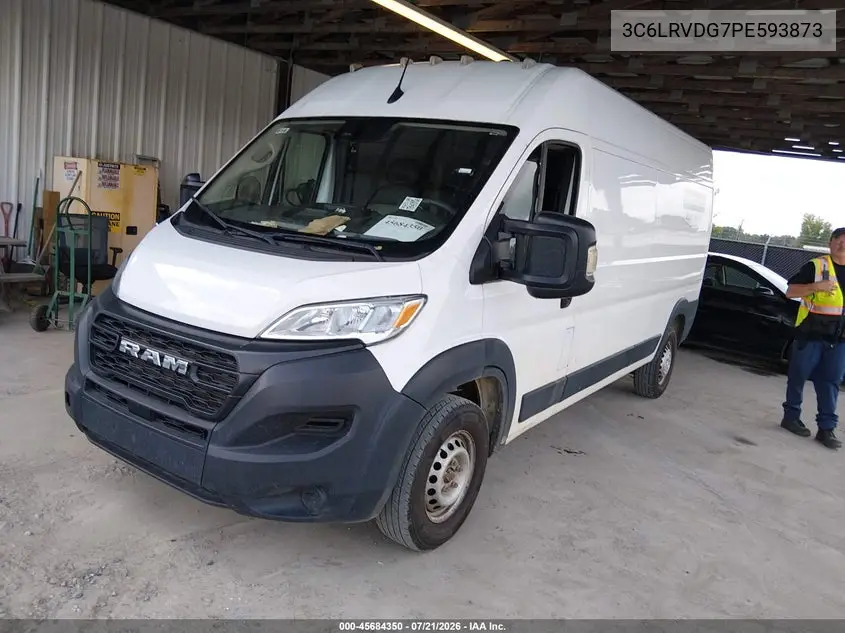 2023 Ram Promaster 2500 High Roof 159 Wb VIN: 3C6LRVDG7PE593873 Lot: 45684350
