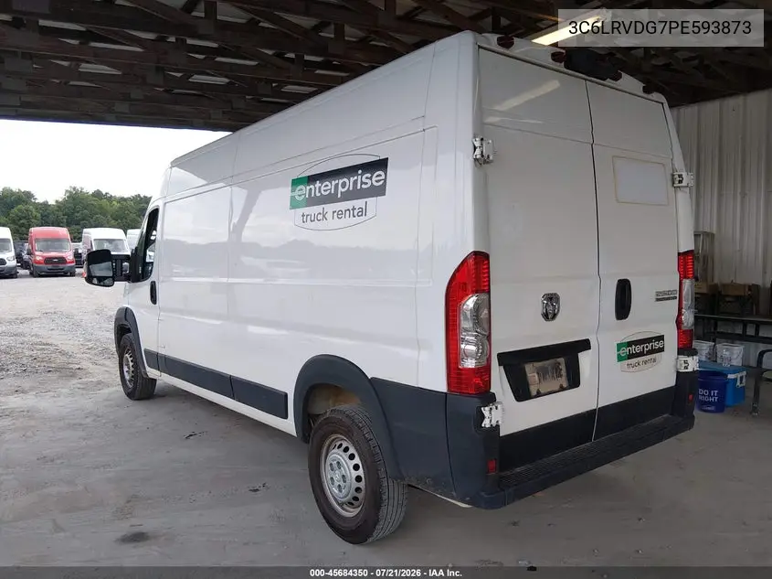 2023 Ram Promaster 2500 High Roof 159 Wb VIN: 3C6LRVDG7PE593873 Lot: 45684350
