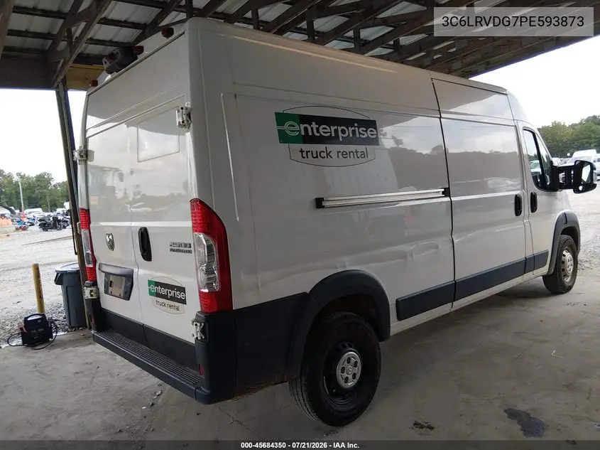 2023 Ram Promaster 2500 High Roof 159 Wb VIN: 3C6LRVDG7PE593873 Lot: 45684350