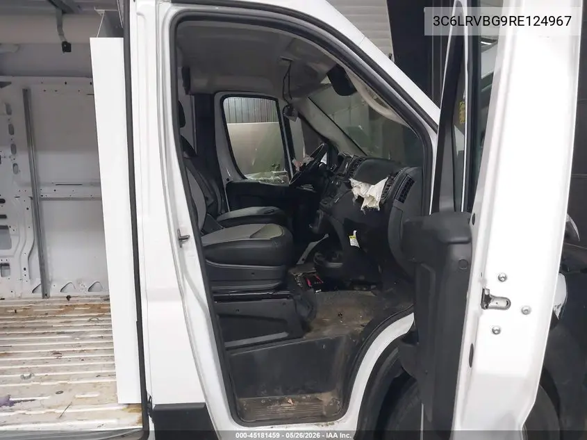 2024 Ram Promaster 1500 Tradesman High Roof 136 Wb W/Pass Seat VIN: 3C6LRVBG9RE124967 Lot: 45181459