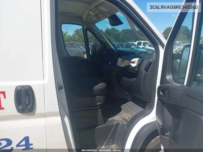2024 Ram Promaster 1500 Low Roof 136 Wb W/Pass Seat VIN: 3C6LRVAG8RE145360 Lot: 45452970