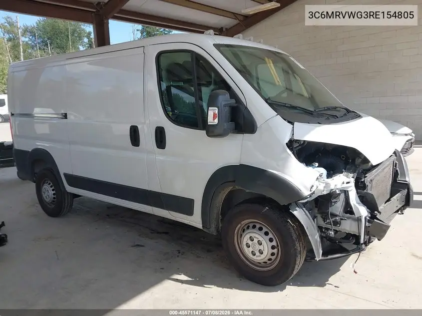 2024 Ram Promaster 3500 Tradesman Low Roof 136 Wb W/Pass Seat VIN: 3C6MRVWG3RE154805 Lot: 45571147