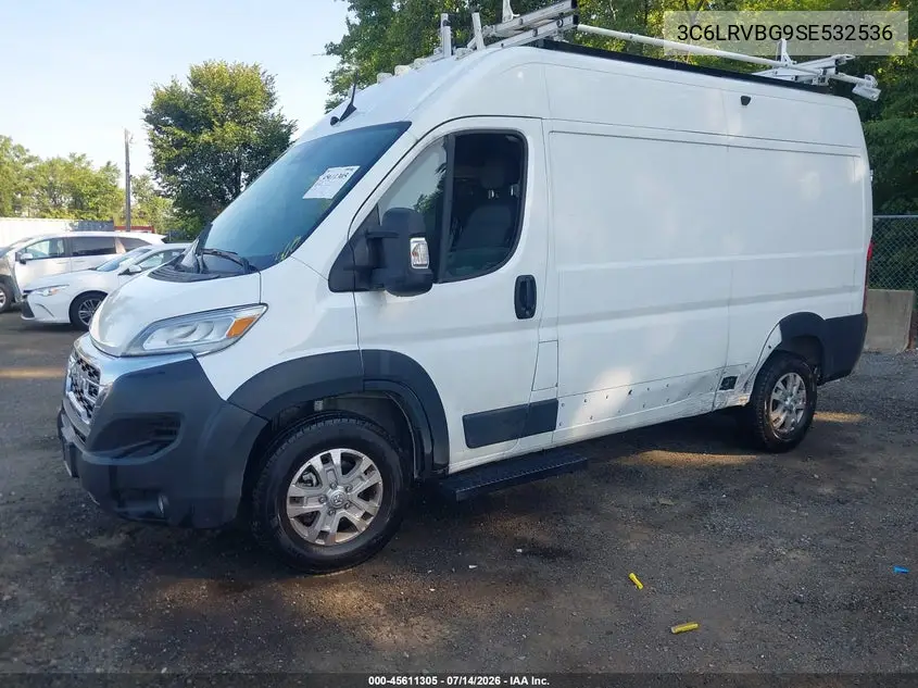 2025 Ram Promaster 1500 Slt High Roof 136 Wb VIN: 3C6LRVBG9SE532536 Lot: 45611305