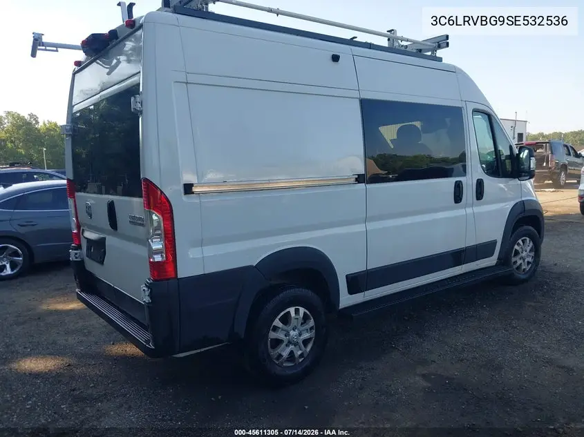 2025 Ram Promaster 1500 Slt High Roof 136 Wb VIN: 3C6LRVBG9SE532536 Lot: 45611305