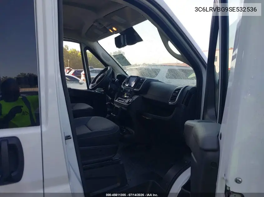 2025 Ram Promaster 1500 Slt High Roof 136 Wb VIN: 3C6LRVBG9SE532536 Lot: 45611305
