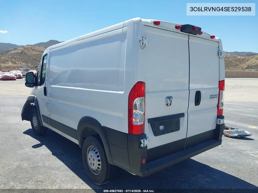2025 Ram Promaster 1500 Tradesman Low Roof 118 Wb W/Pass Seat VIN: 3C6LRVNG4SE529538 Lot: 45627082