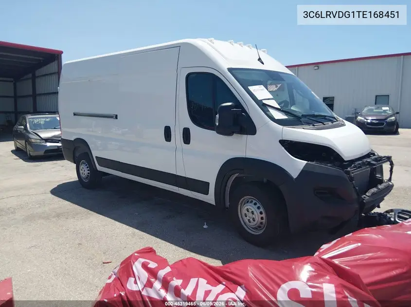 2026 Ram Promaster 2500 Tradesman High Roof 159 Wb W/Pass Seat VIN: 3C6LRVDG1TE168451 Lot: 45319465