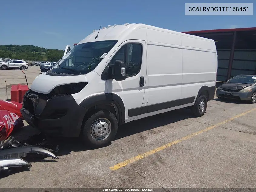 2026 Ram Promaster 2500 Tradesman High Roof 159 Wb W/Pass Seat VIN: 3C6LRVDG1TE168451 Lot: 45319465