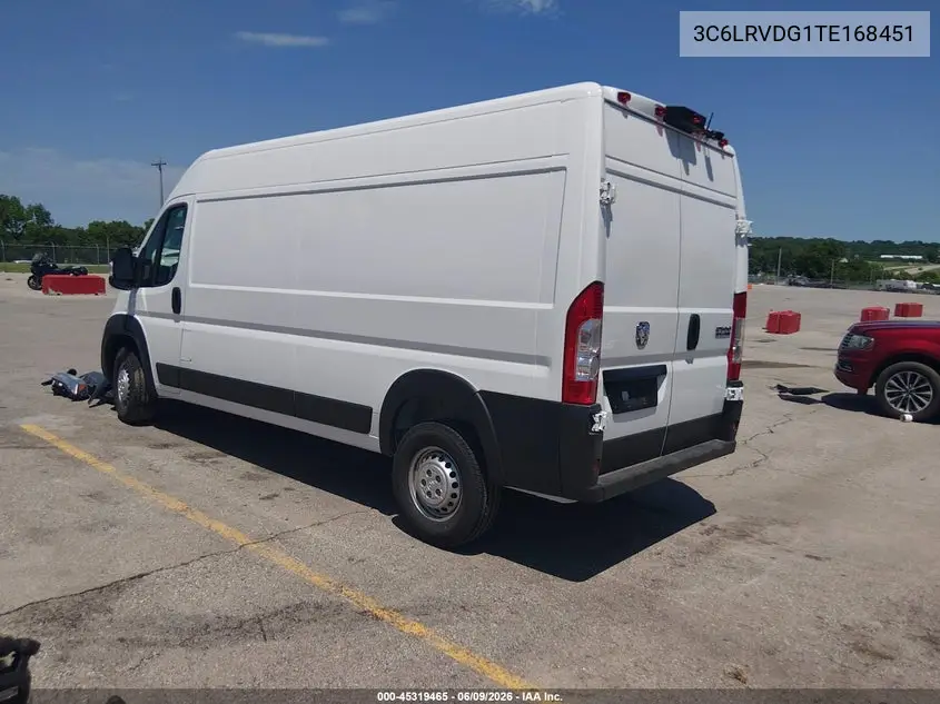 2026 Ram Promaster 2500 Tradesman High Roof 159 Wb W/Pass Seat VIN: 3C6LRVDG1TE168451 Lot: 45319465