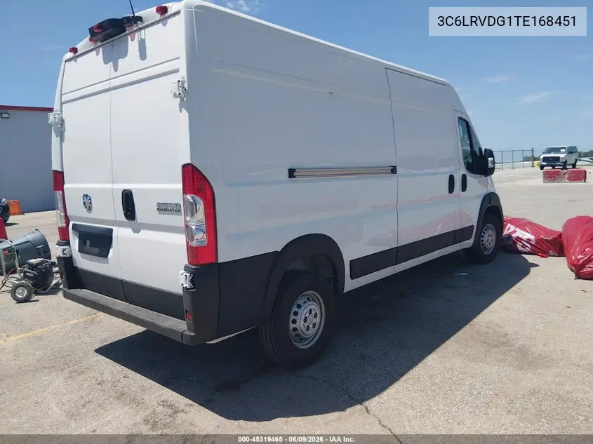 2026 Ram Promaster 2500 Tradesman High Roof 159 Wb W/Pass Seat VIN: 3C6LRVDG1TE168451 Lot: 45319465