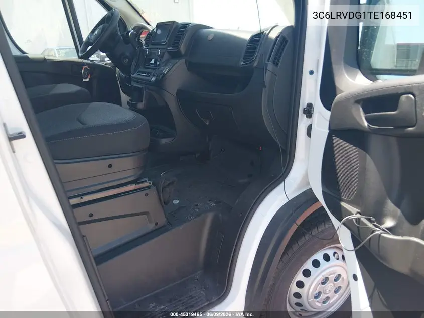 2026 Ram Promaster 2500 Tradesman High Roof 159 Wb W/Pass Seat VIN: 3C6LRVDG1TE168451 Lot: 45319465