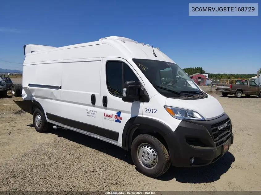 2026 Ram Promaster 3500 Cargo Van Tradesman High Roof 159 Wb Ext W/Pass Seat VIN: 3C6MRVJG8TE168729 Lot: 45480660