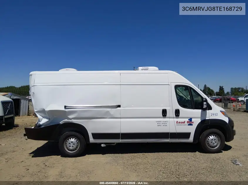 2026 Ram Promaster 3500 Cargo Van Tradesman High Roof 159 Wb Ext W/Pass Seat VIN: 3C6MRVJG8TE168729 Lot: 45480660