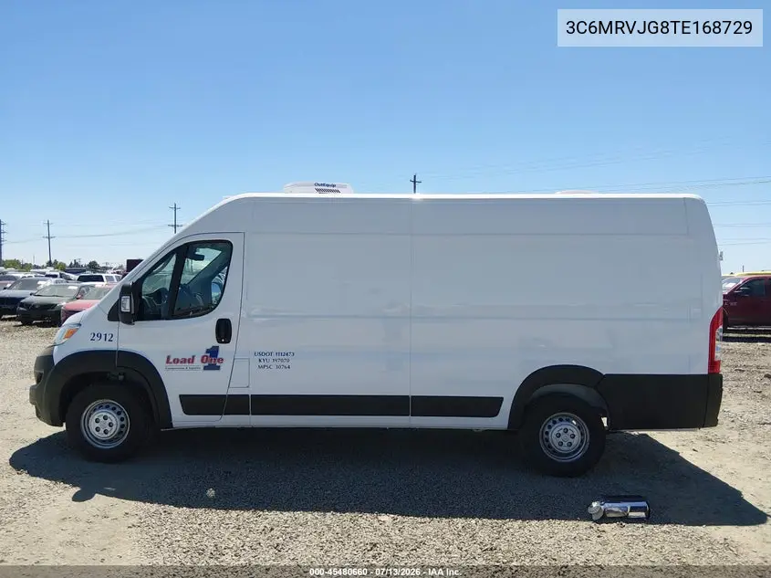 2026 Ram Promaster 3500 Cargo Van Tradesman High Roof 159 Wb Ext W/Pass Seat VIN: 3C6MRVJG8TE168729 Lot: 45480660