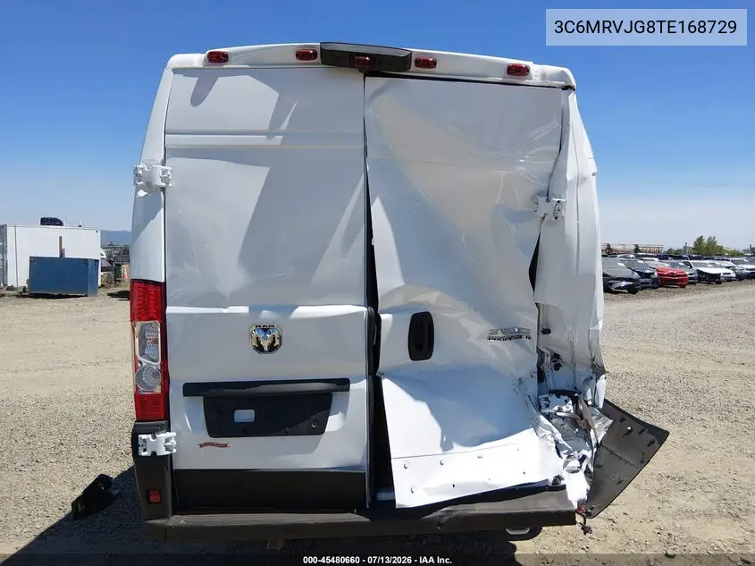 2026 Ram Promaster 3500 Cargo Van Tradesman High Roof 159 Wb Ext W/Pass Seat VIN: 3C6MRVJG8TE168729 Lot: 45480660