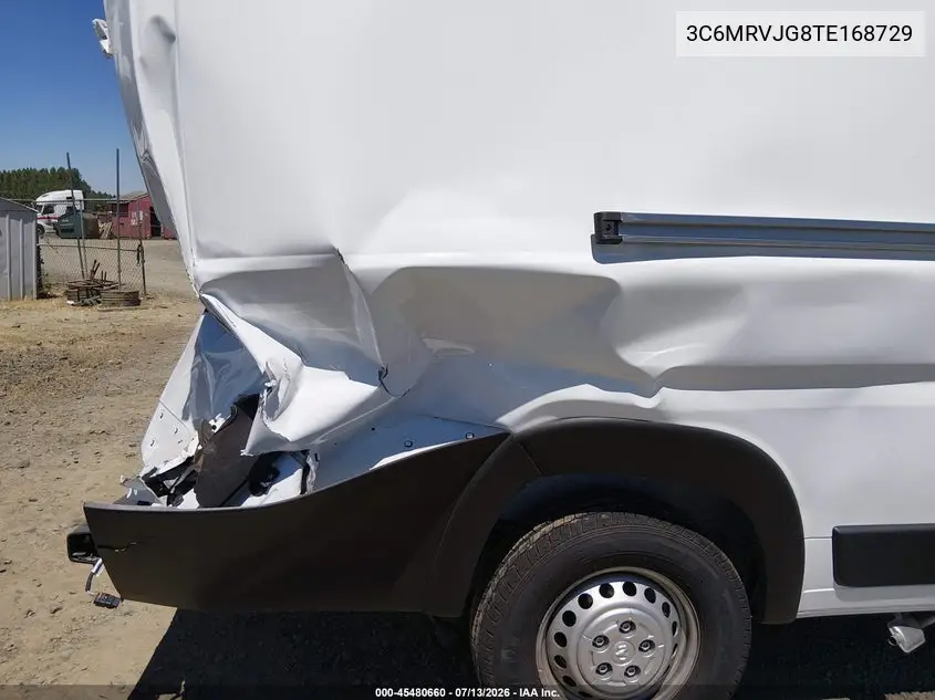 2026 Ram Promaster 3500 Cargo Van Tradesman High Roof 159 Wb Ext W/Pass Seat VIN: 3C6MRVJG8TE168729 Lot: 45480660