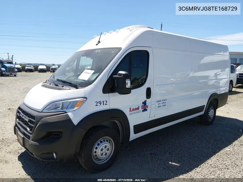 2026 Ram Promaster 3500 Cargo Van Tradesman High Roof 159 Wb Ext W/Pass Seat VIN: 3C6MRVJG8TE168729 Lot: 45480660