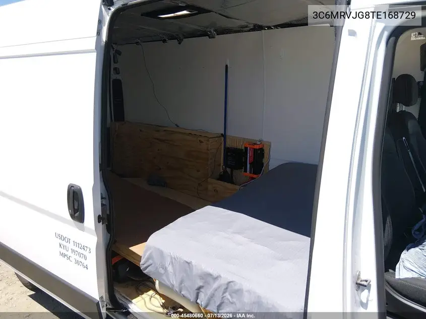2026 Ram Promaster 3500 Cargo Van Tradesman High Roof 159 Wb Ext W/Pass Seat VIN: 3C6MRVJG8TE168729 Lot: 45480660