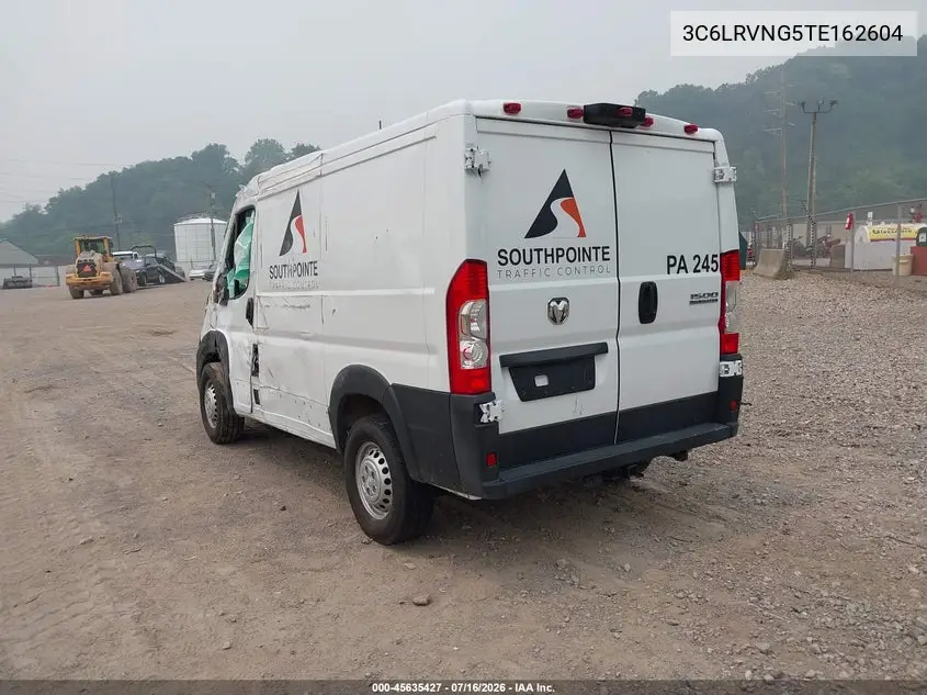 2026 Ram Promaster 1500 Tradesman Low Roof 118 Wb W/Pass Seat VIN: 3C6LRVNG5TE162604 Lot: 45635427