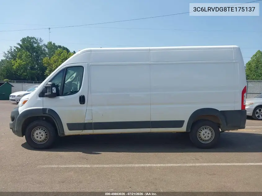 2026 Ram Promaster 2500 Tradesman High Roof 159 Wb W/Pass Seat VIN: 3C6LRVDG8TE175137 Lot: 45663026
