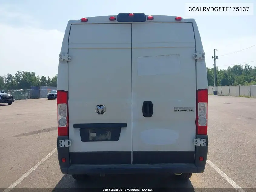 2026 Ram Promaster 2500 Tradesman High Roof 159 Wb W/Pass Seat VIN: 3C6LRVDG8TE175137 Lot: 45663026