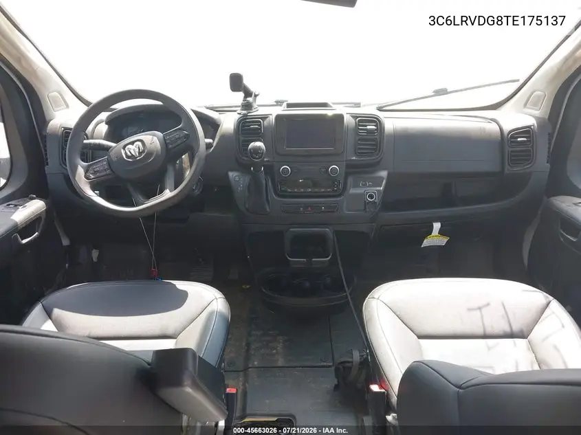 2026 Ram Promaster 2500 Tradesman High Roof 159 Wb W/Pass Seat VIN: 3C6LRVDG8TE175137 Lot: 45663026