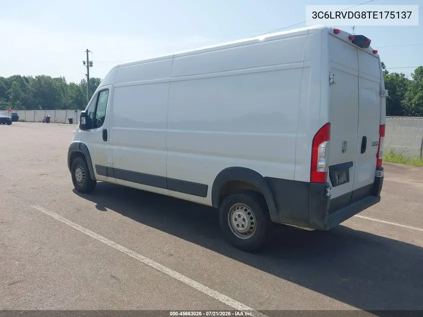2026 Ram Promaster 2500 Tradesman High Roof 159 Wb W/Pass Seat VIN: 3C6LRVDG8TE175137 Lot: 45663026