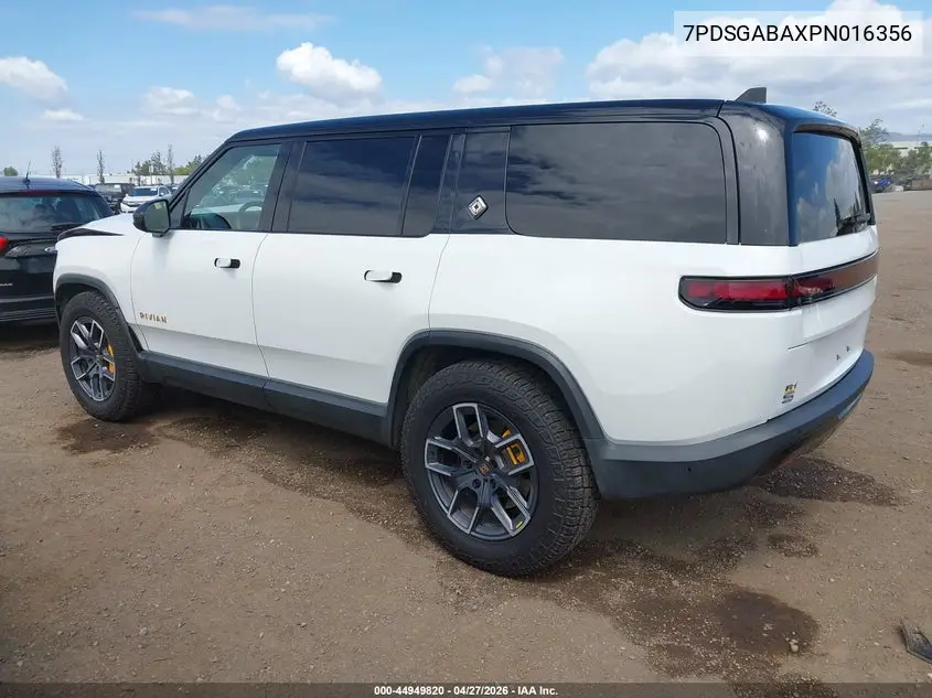2023 Rivian R1S Adventure VIN: 7PDSGABAXPN016356 Lot: 44949820