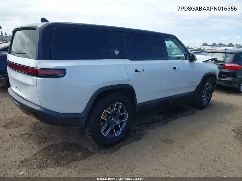 2023 Rivian R1S Adventure VIN: 7PDSGABAXPN016356 Lot: 44949820