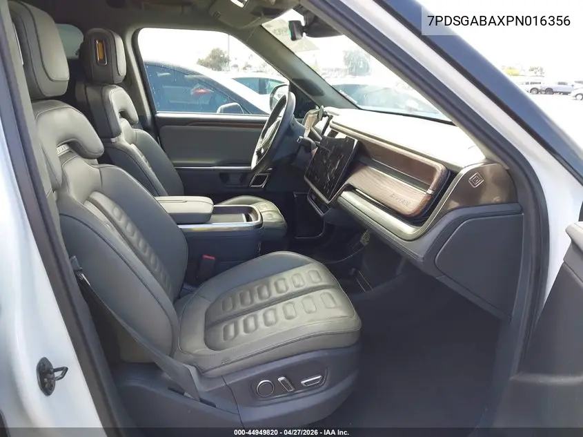 2023 Rivian R1S Adventure VIN: 7PDSGABAXPN016356 Lot: 44949820