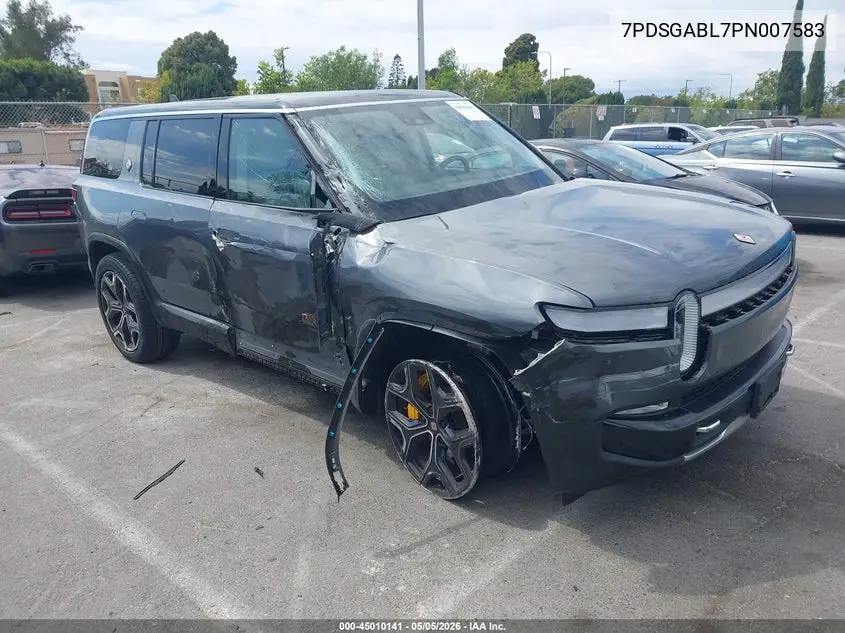 2023 Rivian R1S Launch Edition VIN: 7PDSGABL7PN007583 Lot: 45010141