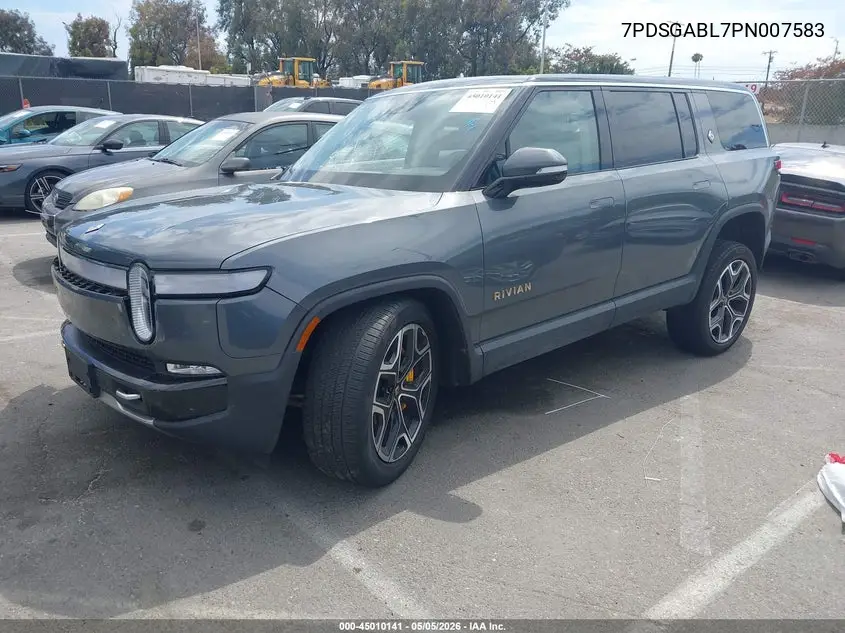 2023 Rivian R1S Launch Edition VIN: 7PDSGABL7PN007583 Lot: 45010141
