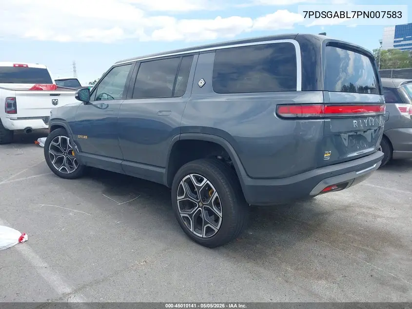 2023 Rivian R1S Launch Edition VIN: 7PDSGABL7PN007583 Lot: 45010141