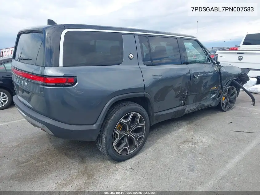 2023 Rivian R1S Launch Edition VIN: 7PDSGABL7PN007583 Lot: 45010141