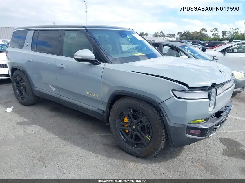 2023 Rivian R1S Adventure VIN: 7PDSGABA0PN019590 Lot: 45112381