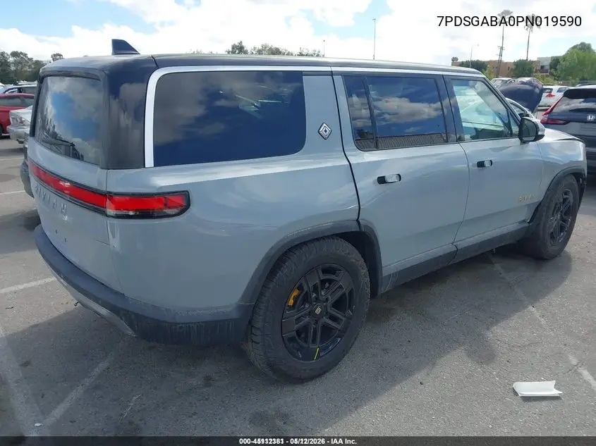 2023 Rivian R1S Adventure VIN: 7PDSGABA0PN019590 Lot: 45112381