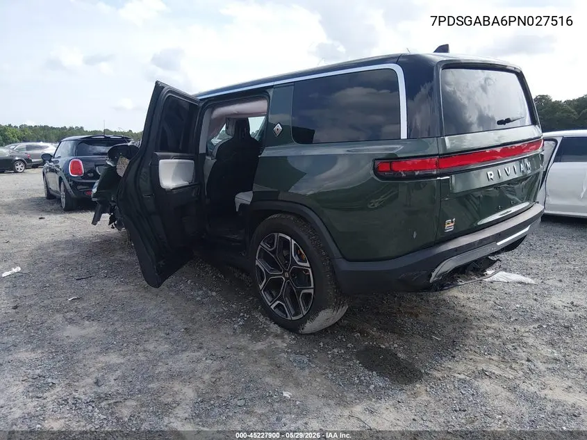 2023 Rivian R1S Adventure VIN: 7PDSGABA6PN027516 Lot: 45227900