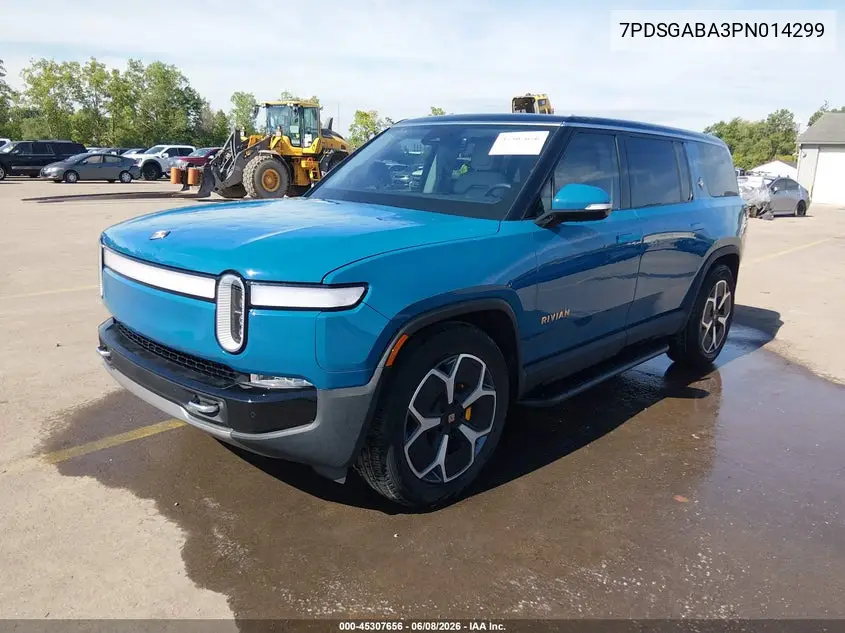 2023 Rivian R1S Adventure VIN: 7PDSGABA3PN014299 Lot: 45307656