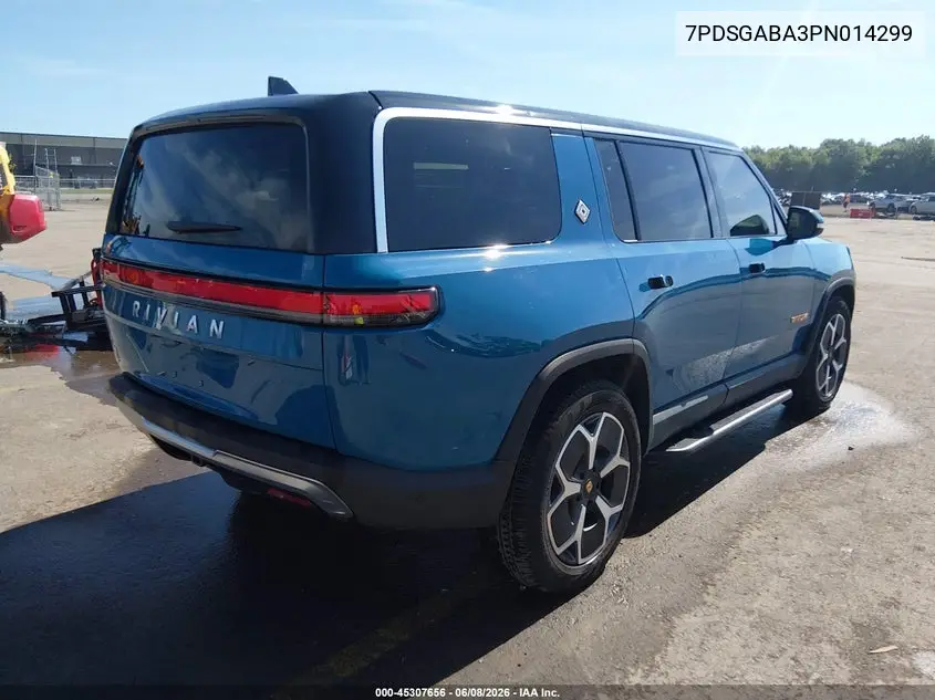 2023 Rivian R1S Adventure VIN: 7PDSGABA3PN014299 Lot: 45307656
