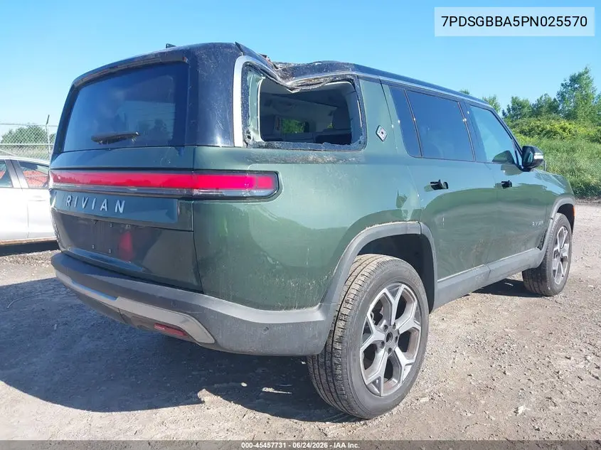 2023 Rivian R1S Adventure/Adventure Dual Motor Max Pack/Adventure Dual Motor Perf Max Pack VIN: 7PDSGBBA5PN025570 Lot: 45457731